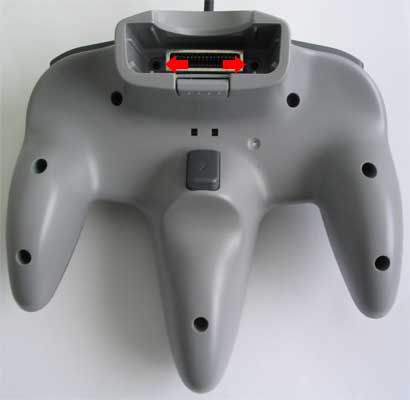 nintendo 64 ohjain takaa