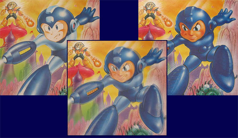 megaman 4 -kansikuva yksityiskohdat