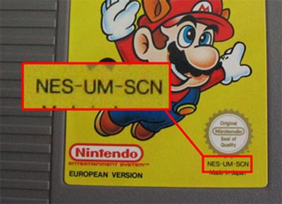 nintendo (nes) pelin aluekoodin paikannus